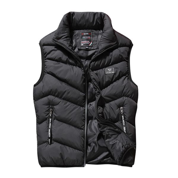 korean style men casual cotton vest coats autumn winter clothing young man fashion sleeveless jacket size m-4xl, Black;white 
korean style men casual cotton vest coats autumn winter clothing young man fashion sleeveless jacket size m-4xl, Black;white