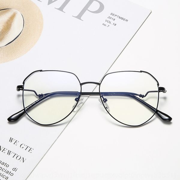 polygon frame myopia women's anti-blue plain glasses myopia glasses frame women, Silver
polygon frame myopia women's anti-blue plain glasses myopia glasses frame women, Silver