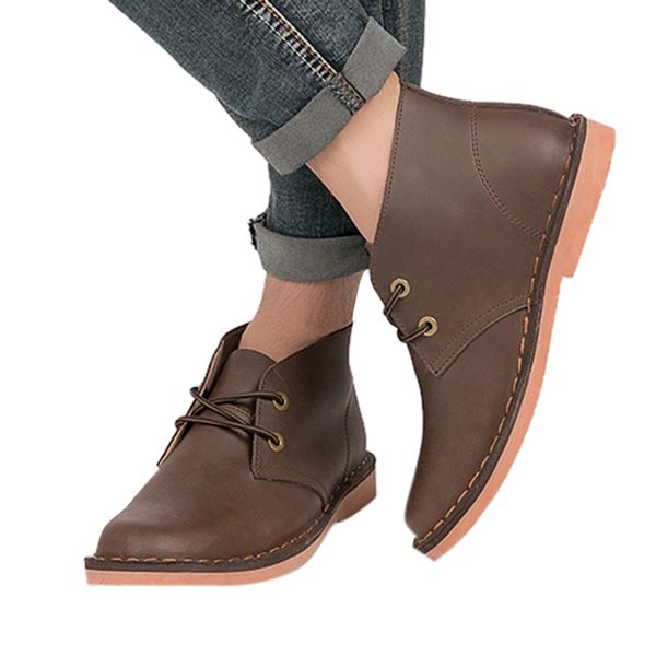 autumn men's classic british booties vintage round toe lace-up classic boots men comfort leather shoes botas zapatos de mujer, Black
autumn men's classic british booties vintage round toe lace-up classic boots men comfort leather shoes botas zapatos de mujer, Black