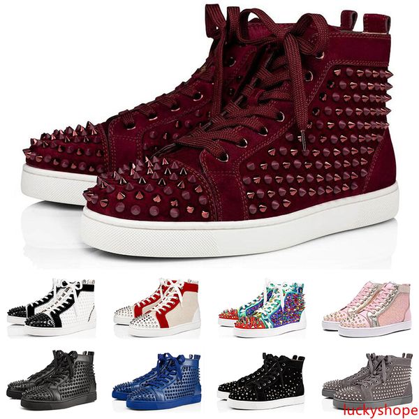 men women designer shoes luxury spikes sneaker red triple black white suede leather fashion mens flats bottoms shoe size 36-47
men women designer shoes luxury spikes sneaker red triple black white suede leather fashion mens flats bottoms shoe size 36-47
