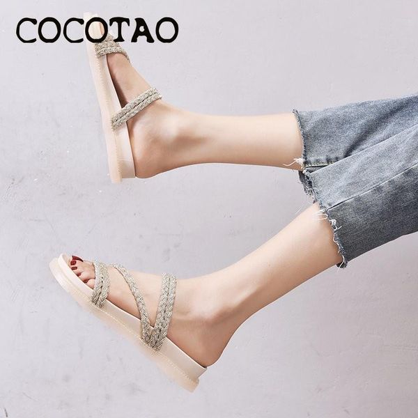 два wear trend сандалии 2020 новый женский дикий мода rhinestone фея стиль лето крест rhinestone бисквит bottom, Black
два wear trend сандалии 2020 новый женский дикий мода rhinestone фея стиль лето крест rhinestone бисквит bottom, Black