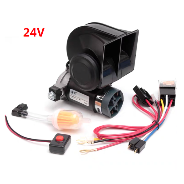 12v 24v auto twin dual tone compact air horns kit 1.5m for car auto ruck lorry suv rv train caravan boat twin tone super loud
12v 24v auto twin dual tone compact air horns kit 1.5m for car auto ruck lorry suv rv train caravan boat twin tone super loud