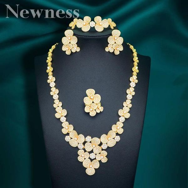 newness delicate geometry flower 4pcs african cubic zircon cz nigerian jewelry sets for women wedding dubai gold bridal, Silver
newness delicate geometry flower 4pcs african cubic zircon cz nigerian jewelry sets for women wedding dubai gold bridal, Silver