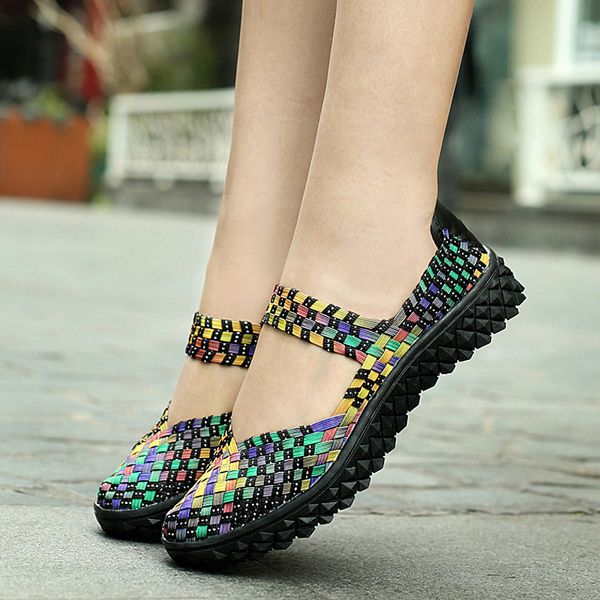 summer flats shoes womens sneakers breathable woven shoes handmade casual sneakers fashion lady tenis non-slip footwear for walk, Black
summer flats shoes womens sneakers breathable woven shoes handmade casual sneakers fashion lady tenis non-slip footwear for walk, Black