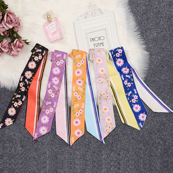 floret double-sided printing twill silk tie bag handle silk scarf slender narrow ribbon scarf scarf, Blue;gray
floret double-sided printing twill silk tie bag handle silk scarf slender narrow ribbon scarf scarf, Blue;gray