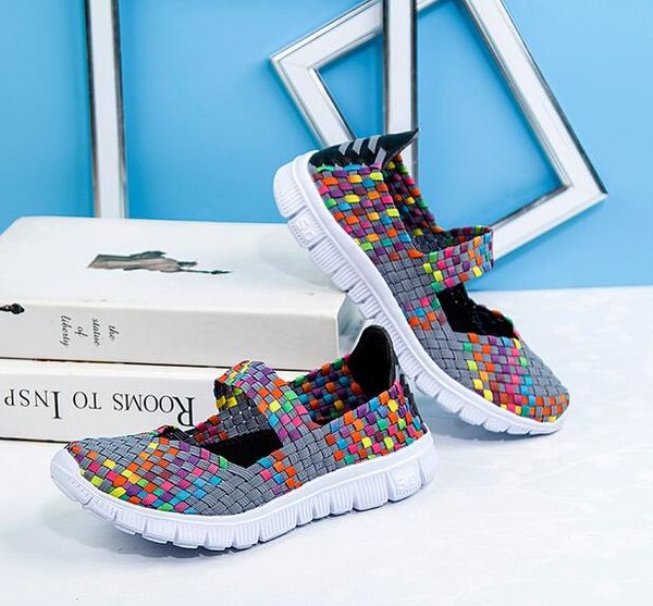 women woven shoes 2019 summer breathable handmade shoes fashion comfortable women flats casual sneakers sandals big size 35-42, Black
women woven shoes 2019 summer breathable handmade shoes fashion comfortable women flats casual sneakers sandals big size 35-42, Black