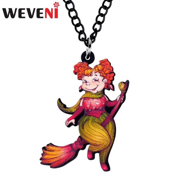 weveni acrylic halloween happy witch broomstick necklace choker cartoon festival jewelry teen girl charm gift decoration brincos, Silver
weveni acrylic halloween happy witch broomstick necklace choker cartoon festival jewelry teen girl charm gift decoration brincos, Silver