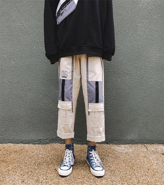 2020 spring japanese streetwear cargo pants men ribbon letter embroidery hip hop joggers trousers casual harem pants, Black
2020 spring japanese streetwear cargo pants men ribbon letter embroidery hip hop joggers trousers casual harem pants, Black