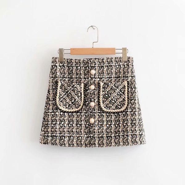 autumn winter women skirt 2019 new fashion plaid woolen modern lady mini skirts, Black
autumn winter women skirt 2019 new fashion plaid woolen modern lady mini skirts, Black