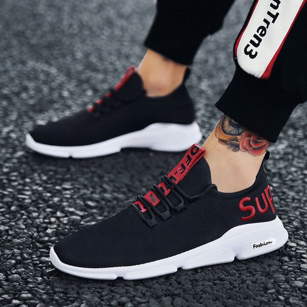 men sneakers breathable casual no-slip men vulcanize shoes male air mesh lace up wear-resistant shoes tenis masculino, Black
men sneakers breathable casual no-slip men vulcanize shoes male air mesh lace up wear-resistant shoes tenis masculino, Black