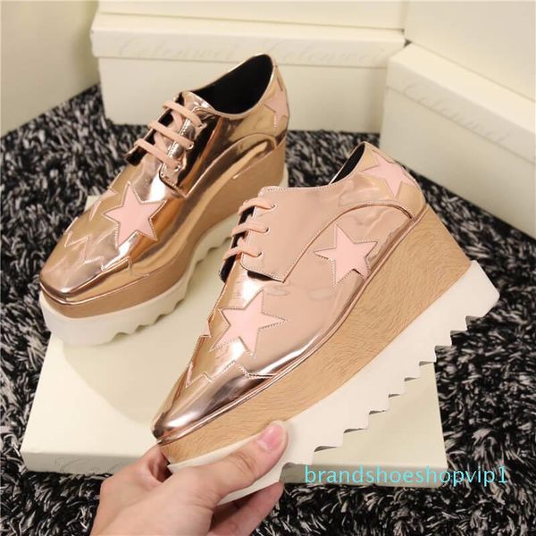 2017 stars loafer shoes women square toe lace-up thick bottom platform wedge shoes for womens causal shoes d09, Black
2017 stars loafer shoes women square toe lace-up thick bottom platform wedge shoes for womens causal shoes d09, Black