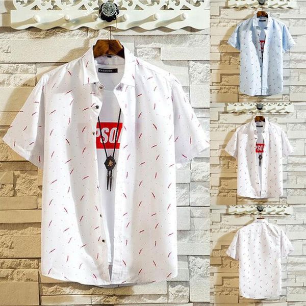 men's slim fit splicing summer shirt hawaii printed pattern casual lapel short sleeve hawaiian plus size shirts streetwear, White;black
men's slim fit splicing summer shirt hawaii printed pattern casual lapel short sleeve hawaiian plus size shirts streetwear, White;black