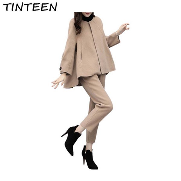 tieneen 2018 women's autumn and winter large size two-piece pants wool long-sleeved shirt nine pants casual fashion suit hxh306, Black
tieneen 2018 women's autumn and winter large size two-piece pants wool long-sleeved shirt nine pants casual fashion suit hxh306, Black