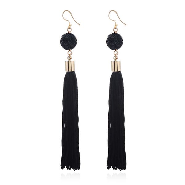 fashion long tassel ladies earrings simple metal handmade jewelry decoration face dangle earrings wholesale, Silver
fashion long tassel ladies earrings simple metal handmade jewelry decoration face dangle earrings wholesale, Silver