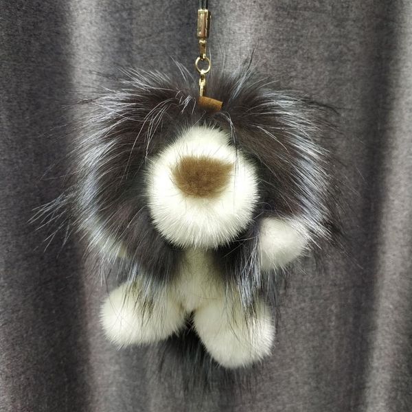 2019 lion toy doll keychain real mink raccoon fur charm bag key ring keyring pendant gift charm accessories, Silver
2019 lion toy doll keychain real mink raccoon fur charm bag key ring keyring pendant gift charm accessories, Silver
