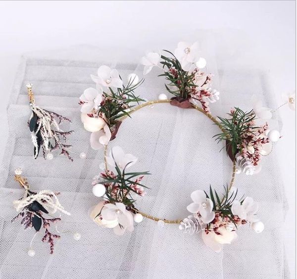 hair crown headdress true hay super fairy wedding atmosphere korean wedding new style, Silver
hair crown headdress true hay super fairy wedding atmosphere korean wedding new style, Silver