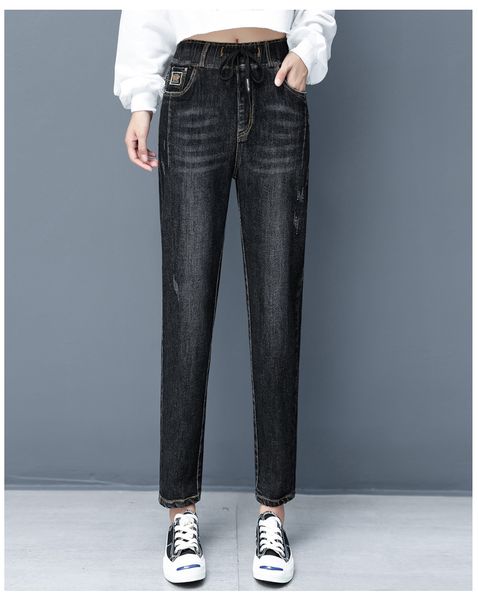 black new age season fashion trousers drape tall thin fashion female trousers, Blue