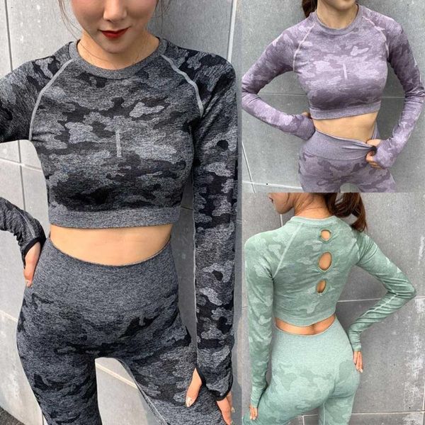 camouflage gym clothing women yoga set fitness suit workout sets yoga suit women fitness set sportswear suit#0508, White;red