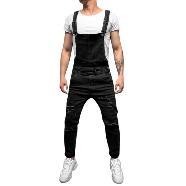 jaycosin 2019 new men's overall casual jumpsuit jeans washed hole pants hanging pants men's jeans slim vaqueros hombre, Black
jaycosin 2019 new men's overall casual jumpsuit jeans washed hole pants hanging pants men's jeans slim vaqueros hombre, Black