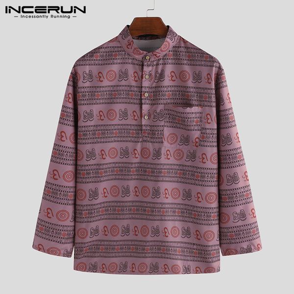 incerun рубашка с длинным рукавом мужчины этническое printed stand collar vintage streetwear досуг рубашки мужчины повседневная камиза mascu, White;black
incerun рубашка с длинным рукавом мужчины этническое printed stand collar vintage streetwear досуг рубашки мужчины повседневная камиза mascu, White;black