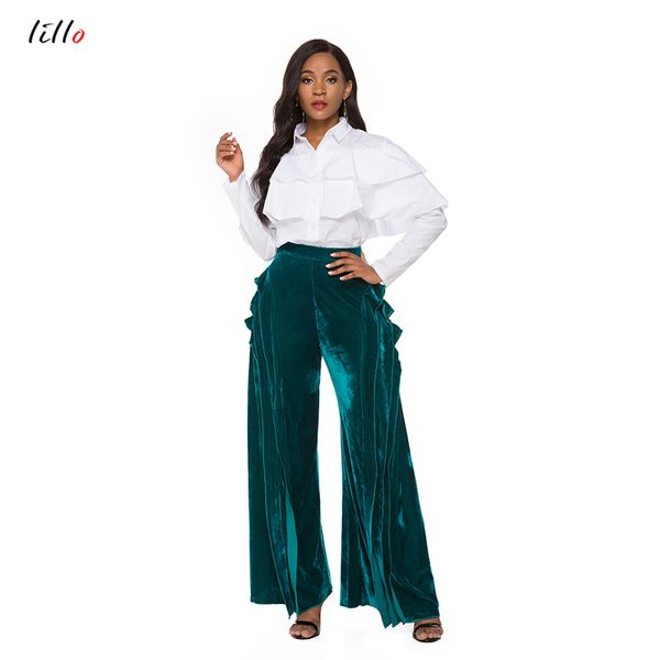 wide leg velvet pants women's pants fashion zipper high waist casual elegant elegant autumn winter bottoms high quality, Black;white
wide leg velvet pants women's pants fashion zipper high waist casual elegant elegant autumn winter bottoms high quality, Black;white