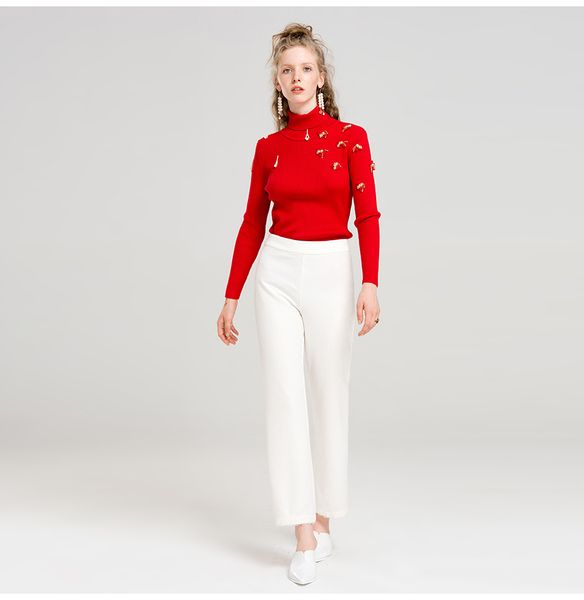 fashion cashmere sweater high collar loose thick embroidery plus size wool knitted base shirt pullover warm wool sweater lazy style, White;black
fashion cashmere sweater high collar loose thick embroidery plus size wool knitted base shirt pullover warm wool sweater lazy style, White;black
