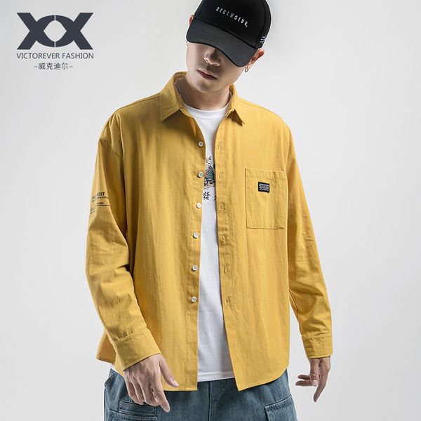 japanese casual long sleeve shirt men's loose trend print drop shoulder sleeve korean men's shirt cotton solid color retro, White;black
japanese casual long sleeve shirt men's loose trend print drop shoulder sleeve korean men's shirt cotton solid color retro, White;black