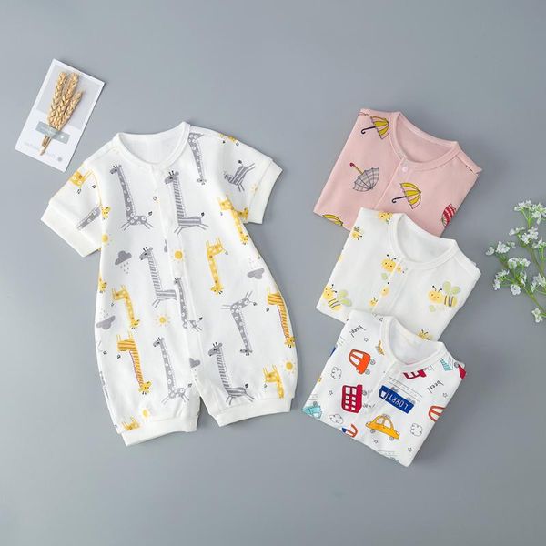 baby summer rompers newborn boy girl short sleeve playsuits cartoon infant casual outfits bottoming climbing suit clothes 0-24m, Blue
baby summer rompers newborn boy girl short sleeve playsuits cartoon infant casual outfits bottoming climbing suit clothes 0-24m, Blue