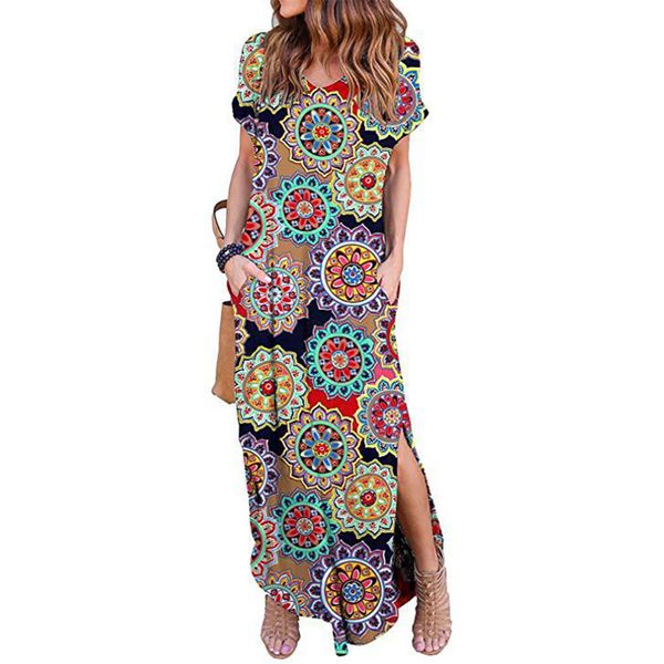 loose women dress printed backless summer maxi pocket short sleeve v neck fashion casual vacation polyester split, Black;gray
loose women dress printed backless summer maxi pocket short sleeve v neck fashion casual vacation polyester split, Black;gray