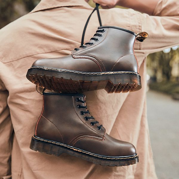 boots men's leather plush warm cotton shoes ankle boots 2019 new autumn snow high footwear winter, Black
boots men's leather plush warm cotton shoes ankle boots 2019 new autumn snow high footwear winter, Black