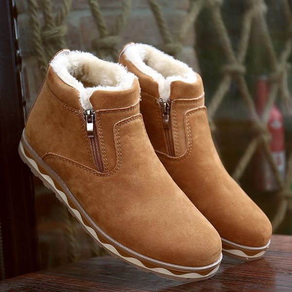 nausk winter new warm snow boots men's casual korean fashion comfortable round head zipper men's shoes 2019, Black
nausk winter new warm snow boots men's casual korean fashion comfortable round head zipper men's shoes 2019, Black
