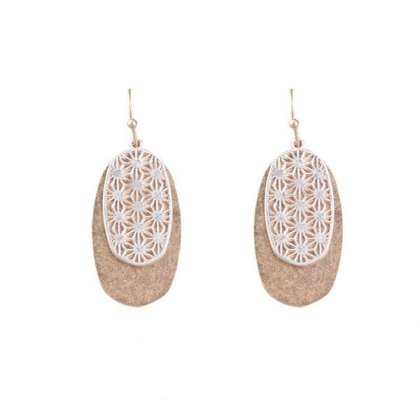 zwpon multilayer filigree 100% brass metal oval drop earrings geometric figure brass detachable earrings for woman, Silver
zwpon multilayer filigree 100% brass metal oval drop earrings geometric figure brass detachable earrings for woman, Silver