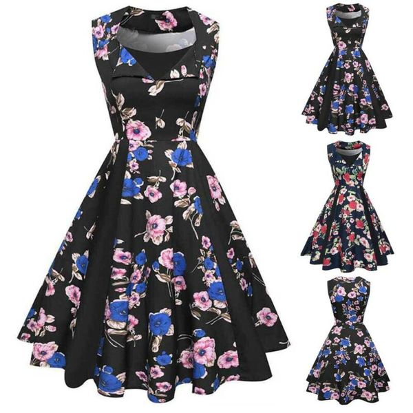 new style women dresses boho retro tunic mini sleeved floral print pleated sleeveless print summer casual dress fashion 2019, Black;gray
new style women dresses boho retro tunic mini sleeved floral print pleated sleeveless print summer casual dress fashion 2019, Black;gray