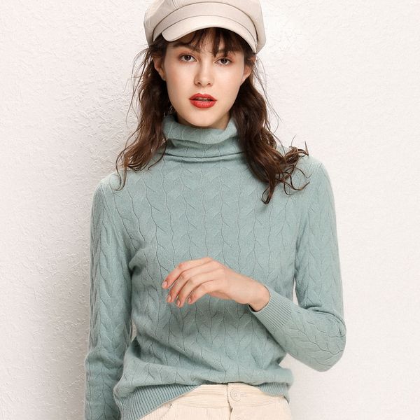 women 2020 pink sweater long sleeve women wool knitted turtleneck sweater and pullovers pull femme tricot, White;black
women 2020 pink sweater long sleeve women wool knitted turtleneck sweater and pullovers pull femme tricot, White;black