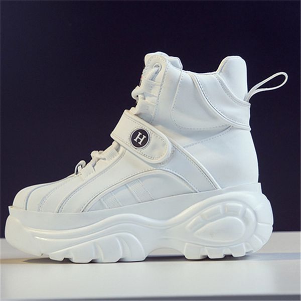 2019 sneakers women boots autumn winter new leather white woman sneakers fashion high help sports casual shoes female, Black
2019 sneakers women boots autumn winter new leather white woman sneakers fashion high help sports casual shoes female, Black