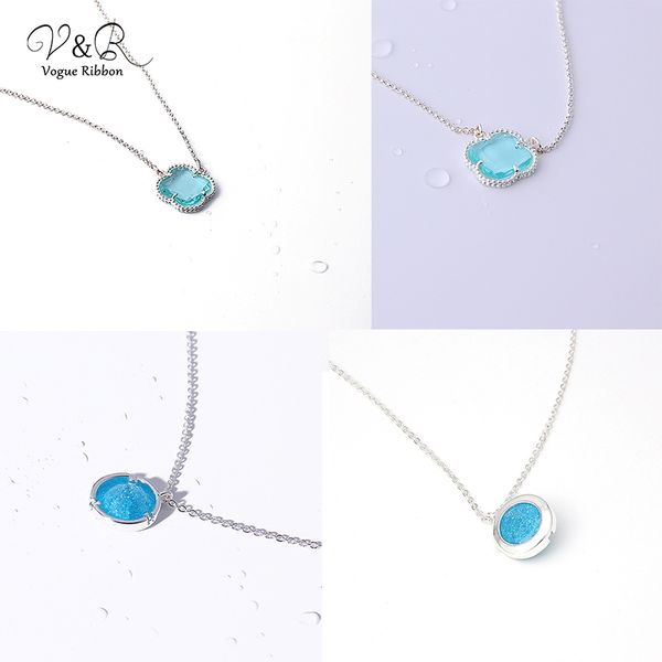 delicate blue drusy stone pendent necklace and delicate clover pendent necklace 2019 minimalist simple fashion pendant, Silver
delicate blue drusy stone pendent necklace and delicate clover pendent necklace 2019 minimalist simple fashion pendant, Silver
