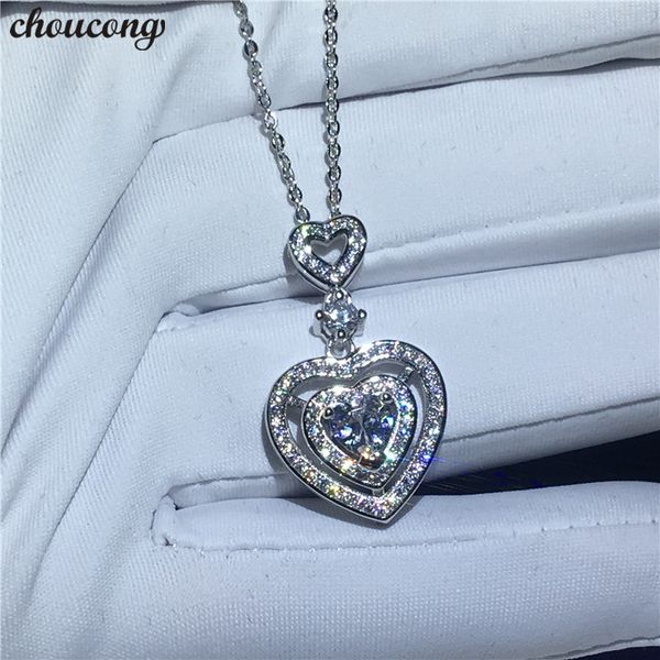 choucong classic heart shape necklace for women 5a zircon cz real 925 sterling silver engagement wedding pendant with necklace
choucong classic heart shape necklace for women 5a zircon cz real 925 sterling silver engagement wedding pendant with necklace