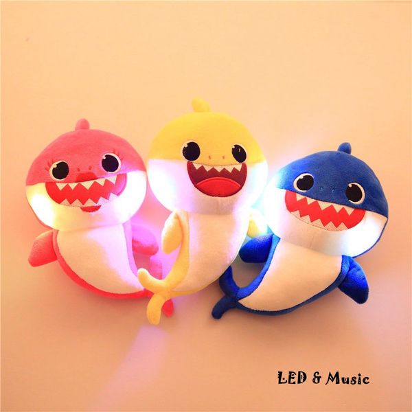 3 color 32cm baby hark plu h toy cartoon filled with cute animal oft doll mu ic light emitting hark kid plu h animal cca11726 75pc
3 color 32cm baby hark plu h toy cartoon filled with cute animal oft doll mu ic light emitting hark kid plu h animal cca11726 75pc