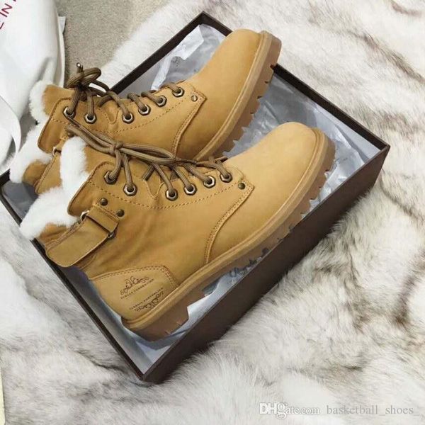 lace martin boots men and women fashion australia genuine leather short full wool boots luxury women snow boots size 35-43, Black
lace martin boots men and women fashion australia genuine leather short full wool boots luxury women snow boots size 35-43, Black