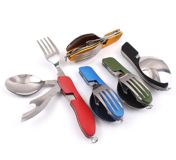 multi-function outdoor camping picnic tableware stainless steel 4 in 1 folding spoon fork knife&bottle opener set cookware set
multi-function outdoor camping picnic tableware stainless steel 4 in 1 folding spoon fork knife&bottle opener set cookware set