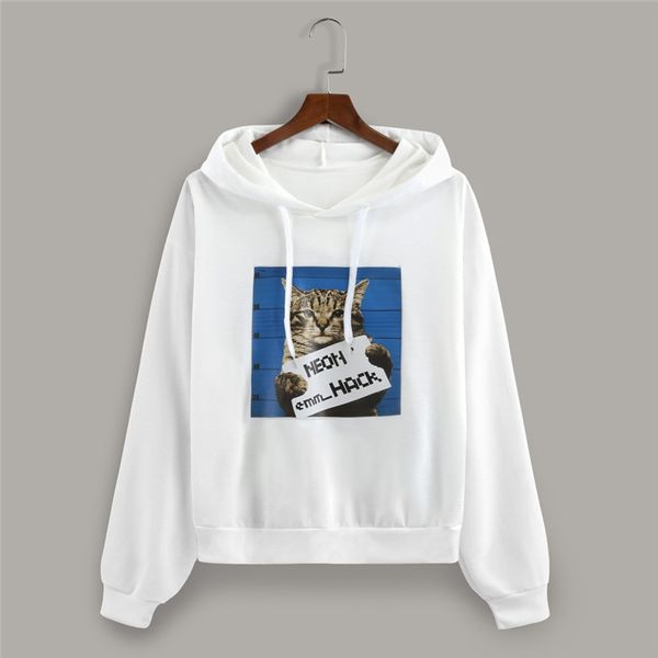 womens hoodies cat print funny fashion women casual long sleeve print hooded sweatshirt pullover blouse korean streetwear, Black
womens hoodies cat print funny fashion women casual long sleeve print hooded sweatshirt pullover blouse korean streetwear, Black