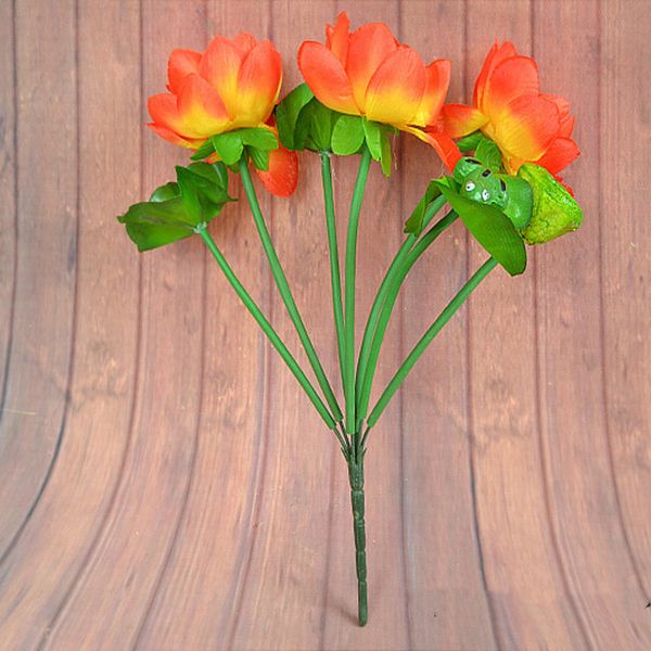 7 heads lotus silk flower with eucalyptus leaves artificial flower rose bouquet for home decoration plants wall garden decor
7 heads lotus silk flower with eucalyptus leaves artificial flower rose bouquet for home decoration plants wall garden decor