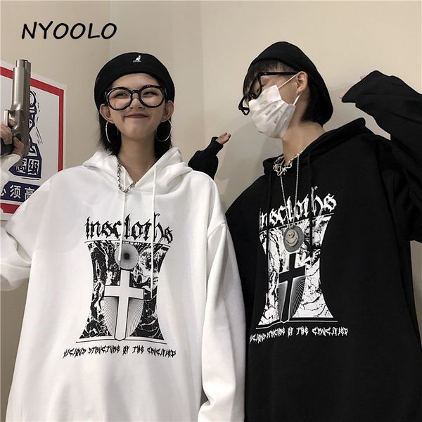 nyoolo harajuku style street cross letters print warm fleece hoodies autumn winter loose hooded pullovers sweatshirt women men, Black
nyoolo harajuku style street cross letters print warm fleece hoodies autumn winter loose hooded pullovers sweatshirt women men, Black