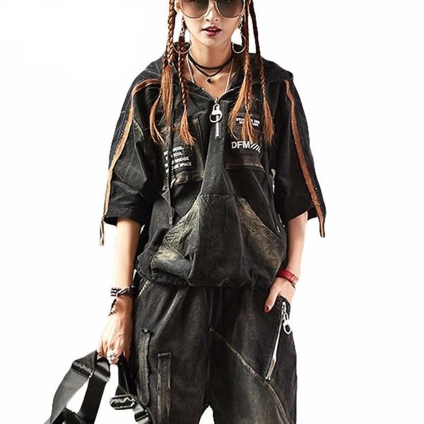 luxury korean brand 2 pieces girls punk style streetwear womens denim tracksuit set woman jeans sweat suit plus size female harajuku, Gray
luxury korean brand 2 pieces girls punk style streetwear womens denim tracksuit set woman jeans sweat suit plus size female harajuku, Gray