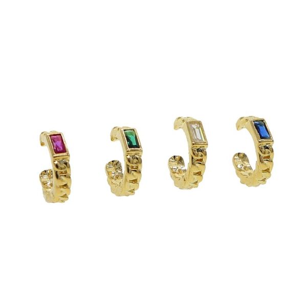 gold cuban link chain cz clip on earring colorful baguette birthstone simple no piercing jewelry, Silver
gold cuban link chain cz clip on earring colorful baguette birthstone simple no piercing jewelry, Silver