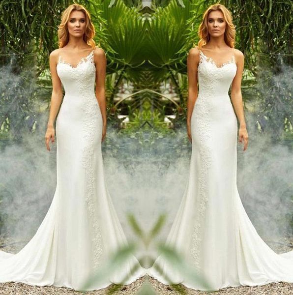 sheer mesh chiffon mermaid wedding dresses tulle lace applique court train wedding bridal gowns bm1511, White
sheer mesh chiffon mermaid wedding dresses tulle lace applique court train wedding bridal gowns bm1511, White
