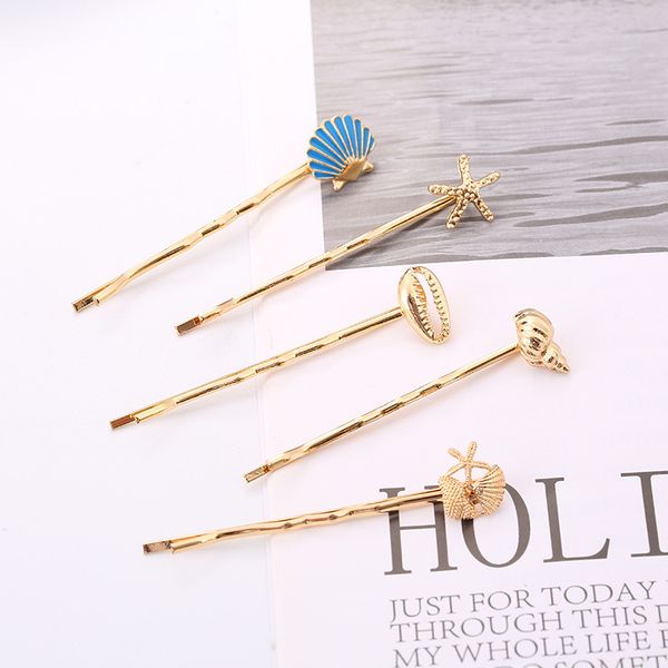 hair accessories 2pcs/set ocean series women gold metal hairpins starfish shell clips barrette bobby pins for girls, Slivery;white
hair accessories 2pcs/set ocean series women gold metal hairpins starfish shell clips barrette bobby pins for girls, Slivery;white