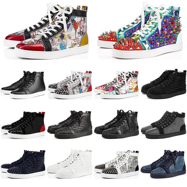 ale fashion red bottoms shoes studded spikes flat sneakers for men women glitter party lovers genuine leather casual rivet sneaker, Black
ale fashion red bottoms shoes studded spikes flat sneakers for men women glitter party lovers genuine leather casual rivet sneaker, Black