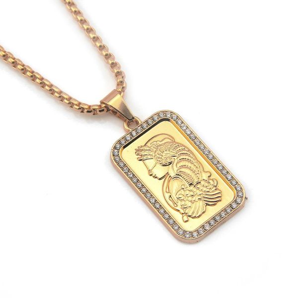 2020 designer necklace new hiphop hip-hop rectangular cross-border european and american portrait long men's diamond pendant necklace, Black
2020 designer necklace new hiphop hip-hop rectangular cross-border european and american portrait long men's diamond pendant necklace, Black