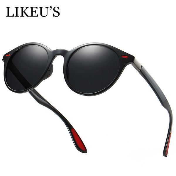 likeu's brand design fashion men's round polarized sunglasses tr90 sun glasses women men driving eyeglasses uv400, White;black
likeu's brand design fashion men's round polarized sunglasses tr90 sun glasses women men driving eyeglasses uv400, White;black